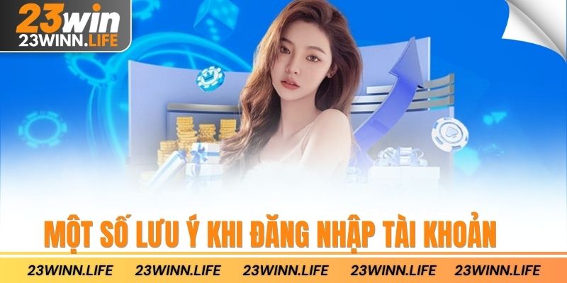 Một số lưu ý khi đăng nhập tài khoản